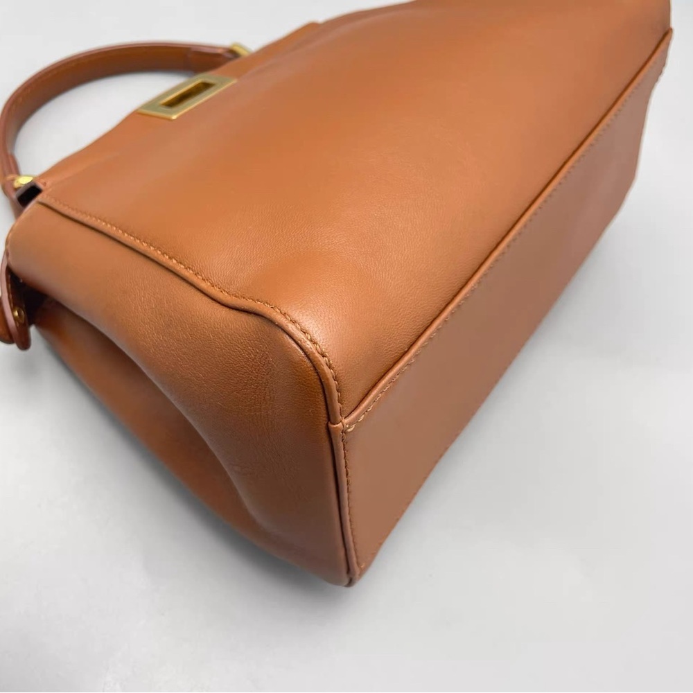Fendi Tan Leather Satchel - Picture 6 of 9
